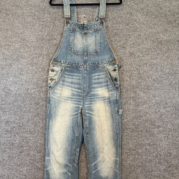 BDG Overalls Women 27 Blue Faded Denim Outdoor Utility Pockets Carpenter Y2K 90s - Picture 4 of 12